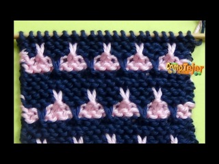 Punto Ropa Bebé #8 - How to Knit a Baby Stitch - 2 Agujas (337)