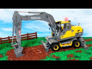 The Excavator at work | New Video for kids - World of Cars for children