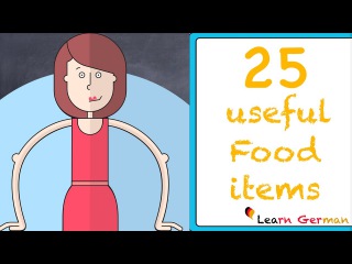 Learn German | German for daily use | 25 useful Food items in everyday life | Lebensmittel