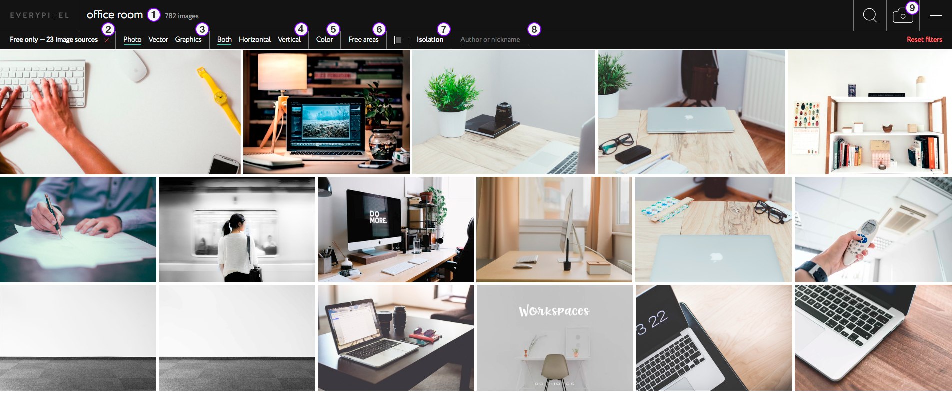 Everypixel.com search result
