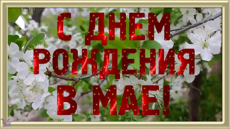 Днем рождения, открытка с днем рождение в мае
