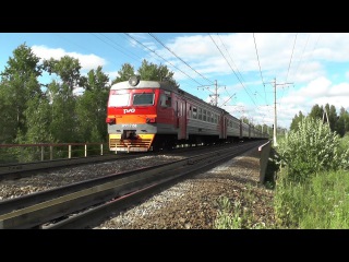 Электропоезд ЭР2Т-7156 перегон Тучково - Дорохово