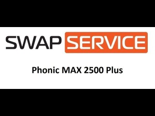 Phonic MAX 2500 Plus ремонт обзор усилителя мощности