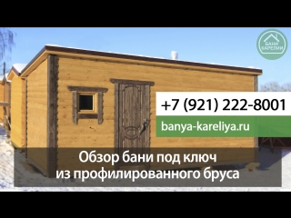 Баня из профилированного бруса 6 x 2,4 м, цвета орегон/палисандр