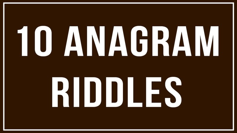 10 Anagram Riddles! 90 people fail!!