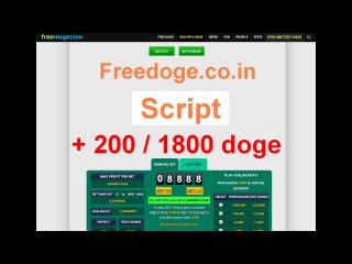 FreeDoge.co.in скрипт | Выиграть 200 – 1800 dogecoin | Бесплатно Волшебный Скрипт для Freedogecoin