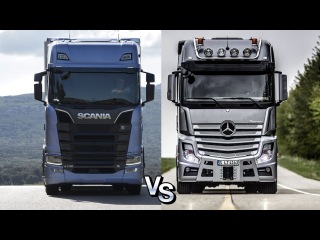 Войны Грузовиков: Scania S730 V8 vs Mercedes Benz Actros
