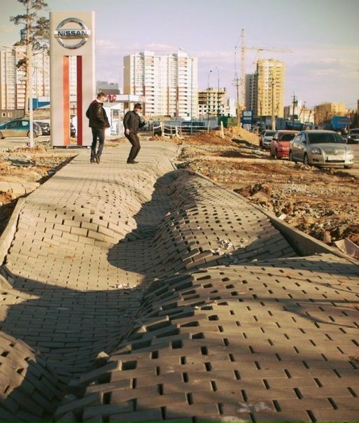 Наконец-то научились делать 3D-тротуары
