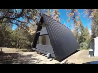 (Yosemite,CA) -Tour Of Amazing Aframe Cabin -