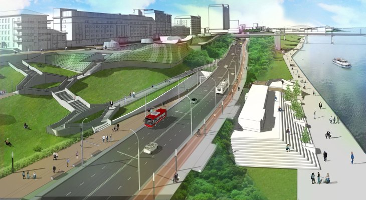 Проект набережной пермь