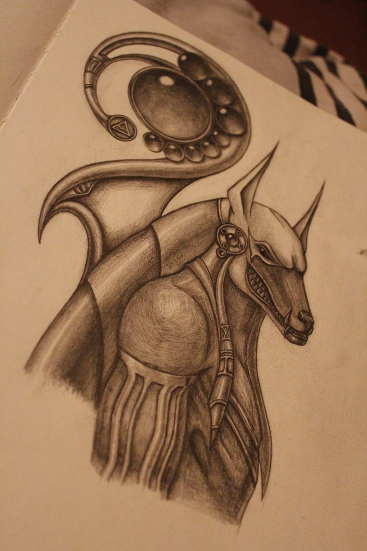 Анубис картинки рисунки карандашом