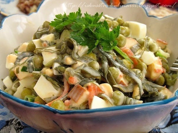 Салат из морской капустой Салат из морской капустой