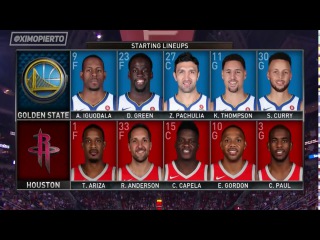 【NBA】Golden State Warriors vs Houston Rockets - Full Game Highlights Jan 4, 2018 NBA Season