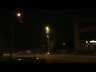 Горит проводка на столбе по ул. 7-я Северная (27.10.2017)