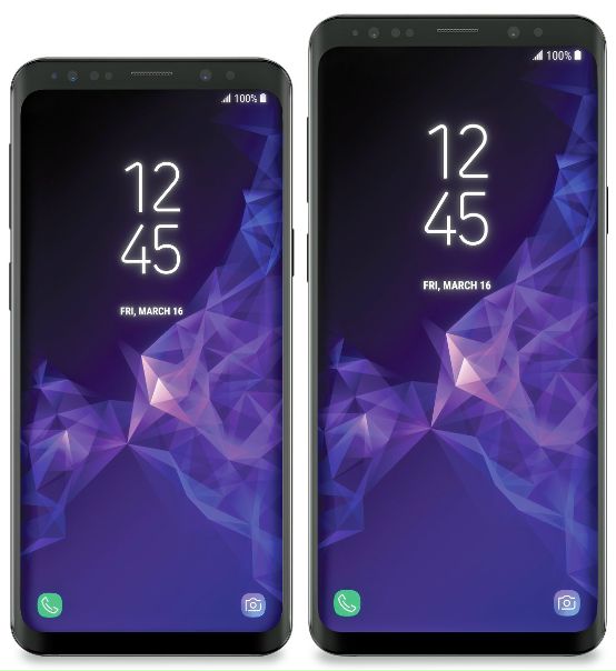Стало известно, как будут выглядеть Samsung Galaxy S9 и S9+: 