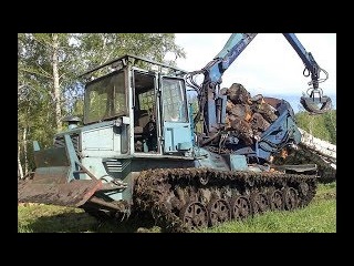 МЛ-107А (аналог ЛП-18К) - бесчокерная трелевочная машина с гидроманипулятором и зажимным коником