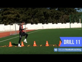 Football coaching video - soccer drill - ladder coordination (Brazil) 11