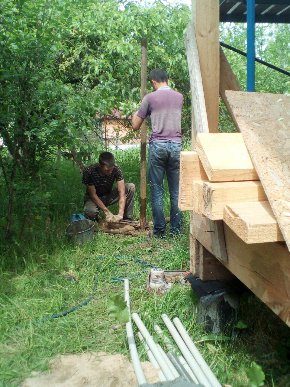 скважина каркасный дом