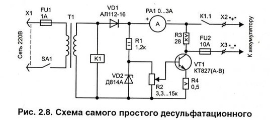 Схема электроудочки от аккумулятора
