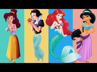 Wrong Legs Disney Princess Ariel Snow White Jasmine Sofia Family Finger Song Nursery Rhymes For Kids