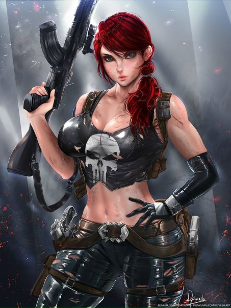 Lady Punisher by #Reivash