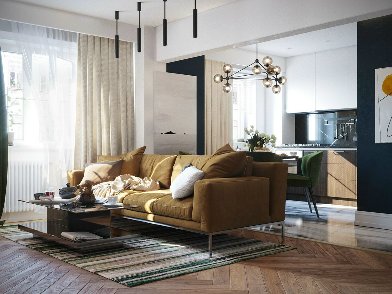 Apartment, Living room, Home decor