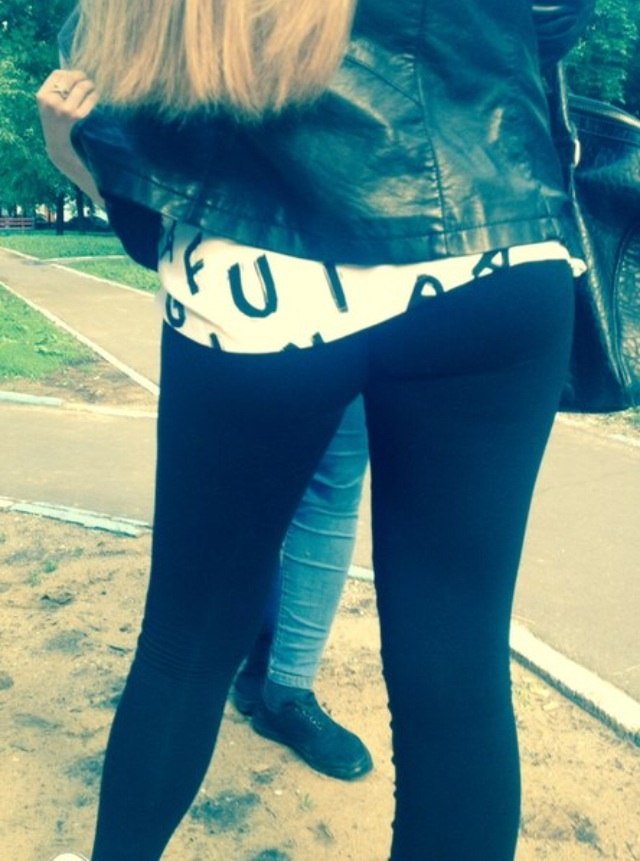 Fucked in her jean skirt