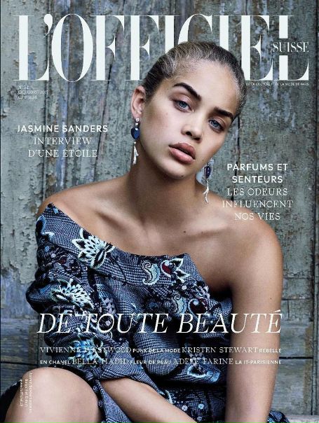 JASMINE SANDERS MODELS MINIMAL FASHIONS IN L’OFFICIEL SWITZERLAND