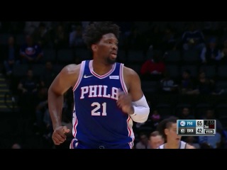 Joel Embiid Erupts In His Philadelphia 76er's Preseason Debut | October 11th, 2017 #NBANews #NBA #76ers
