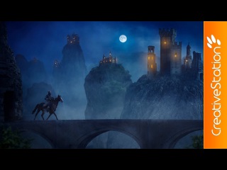 In the fog of the mountains - Speed art (#Photoshop) | CreativeStation