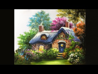 Painting The Basic Cottage In Acrylics - Lesson 3