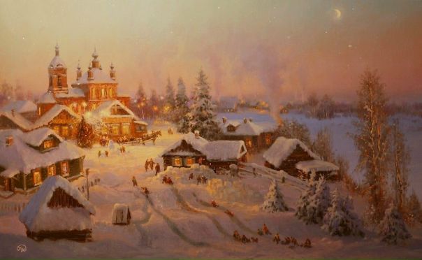 За окошком снег кружит, 