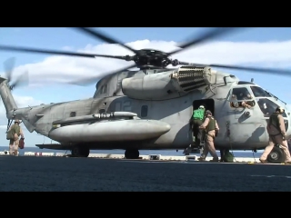 Training exercise on board the amphibious assault ship USS Bonhomme Richard.