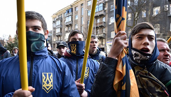 Марш националистов в Киеве попал на фото и видео Марш националистов в Киеве попал на фото и видео