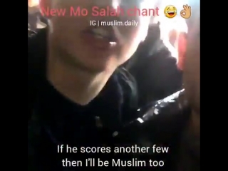 Liverpool fans with a new Mohammed 'Mo' Salah chant