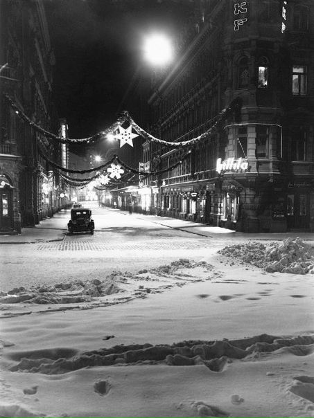 Ретро фото — рождественский Копенгаген, 1938 год