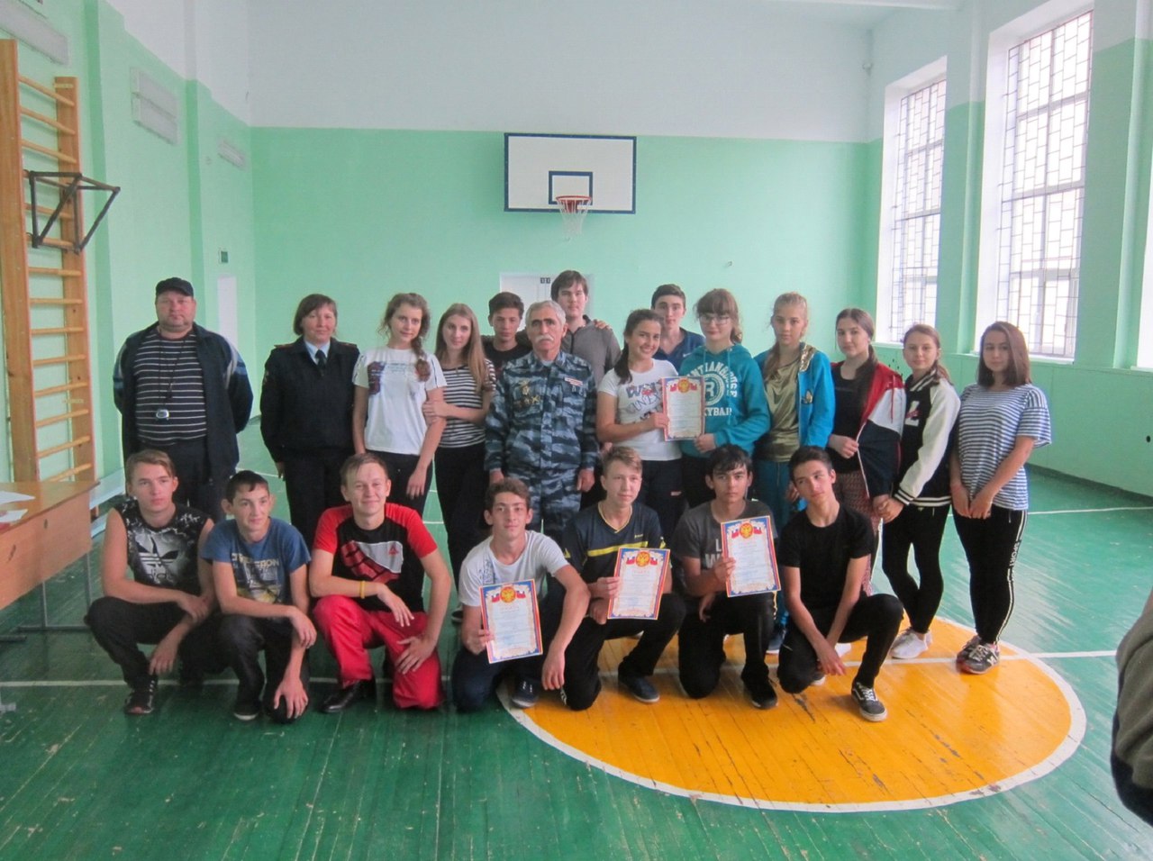 Спортивную подготовку проверили в «Полицейском классе» Зеленчукского района