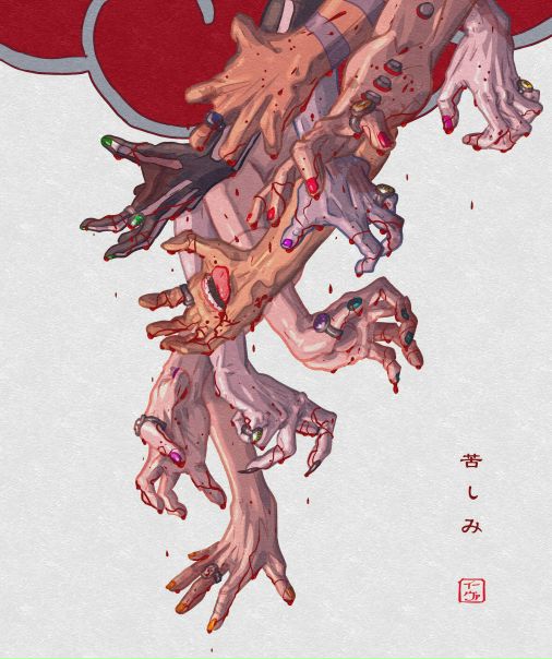 #Akatsuki: pain, anguish, suffering and hardship by #invisibleninja12
