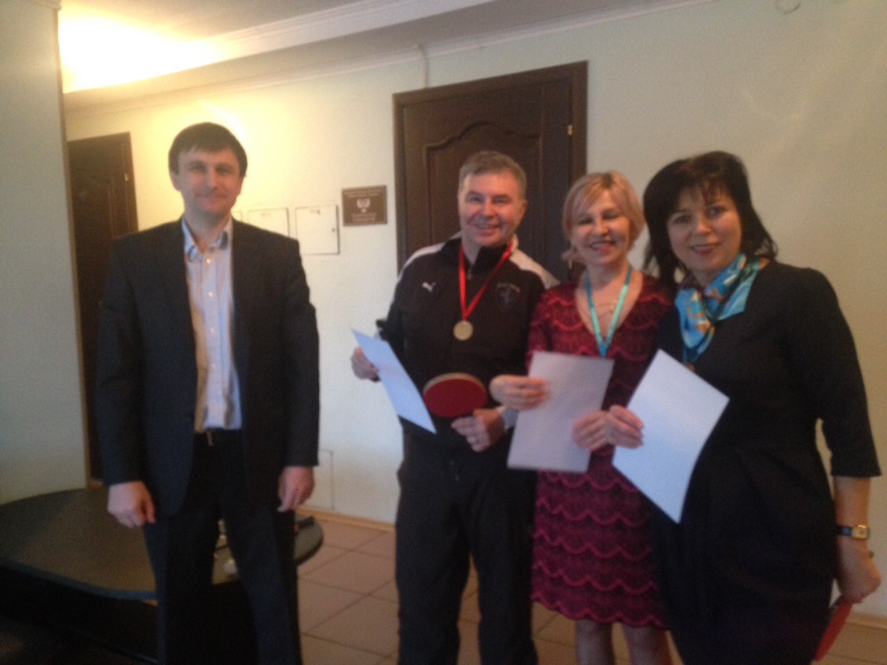 В Донецке состоялась матчевая встреча по настольному теннису среди сотрудников городской администрации