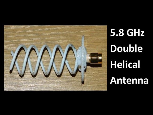 5 8 GHz Double Helical Antenna