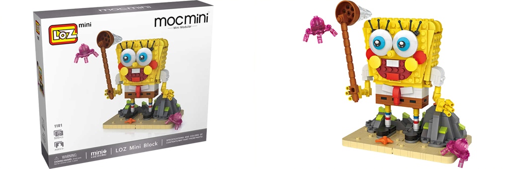 Конструктор LOZ MOC MINI "Губка Боб ловит медуз" 1101 Конструктор LOZ MOC MINI "Губка Боб ловит медуз" 1101