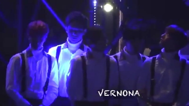 Seventeen during baps performance
