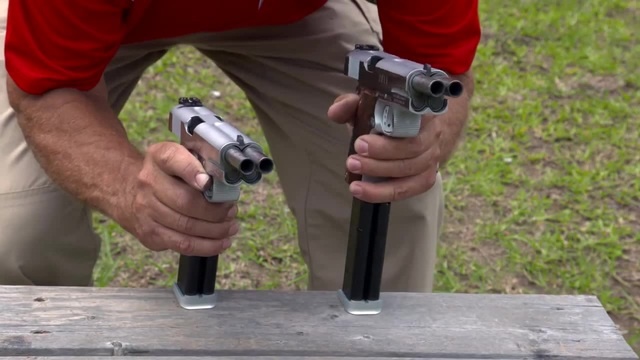 Double Barreled 1911 pistol