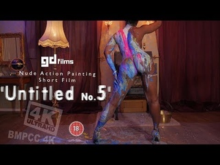 Nude Art Ebony Action Body Painting 'Untitled No.5' • GD Films • BMPCC 4K Deep House
