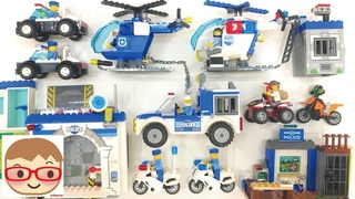 Police Car Assembly Videos for Kids | Police Station for Children | Helicopter, Motorcycle