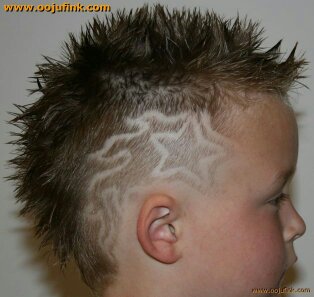 Звезда рисунок на голове фото