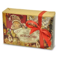 Высококачественное мыло с легким ароматом апельсина и корицы. Сливочная пенка нежно очищает кожу, обеспечивая безопасный и деликатный уход. Облепиховое масло сохраняет естественную увлажненность кожи, придает ей упругость и бархатистость. Эфирное масло шалфея мускатного улучшает цвет кожи, она приобретает матовость и ухоженный вид. Яркий аромат апельсина и корицы наполняет теплом и поднимает настроение.  230р