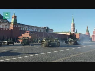На Красной площади прошла генеральная репетиция торжественного марша.