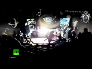 Момент возгорания в иркутском ТЦ «КомсоМОЛЛ» попал на видео