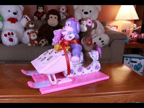 Snowmobile Diaper Cake (How To Make)